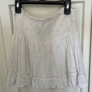 Dry Goods white mini skirt